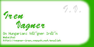 iren vagner business card